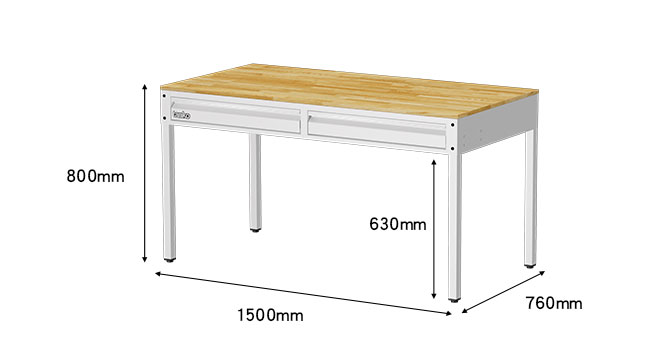 WET-5102W 白色抽屜書桌