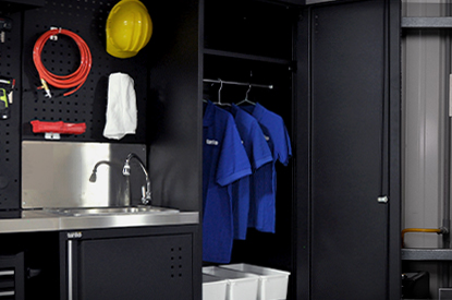 工具系統櫃可搭配各式收納櫃