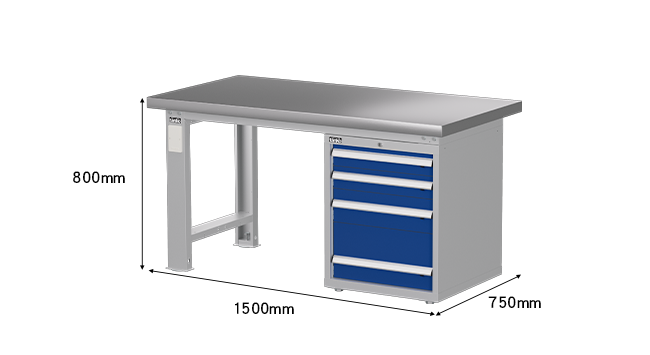 WAS-57042S 耐重工作桌不銹鋼桌板