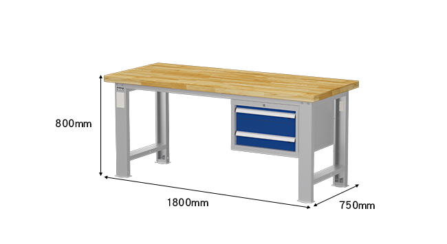 WAS-64022W 大型原木工作桌