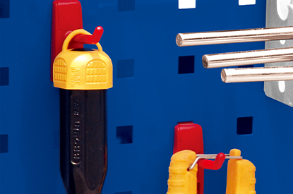 Hooks can be applied to perforated boards