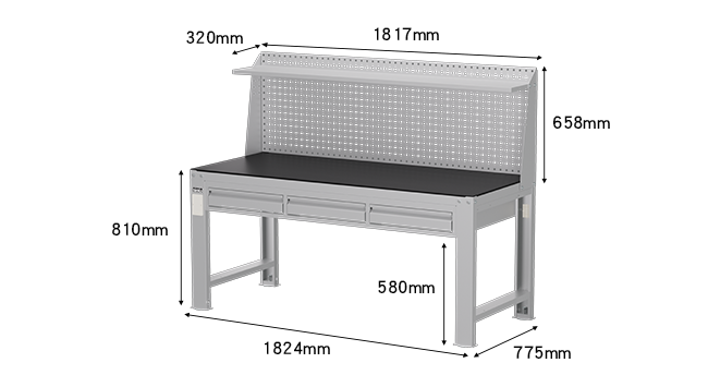 WDT-6203P3 鋼製桌