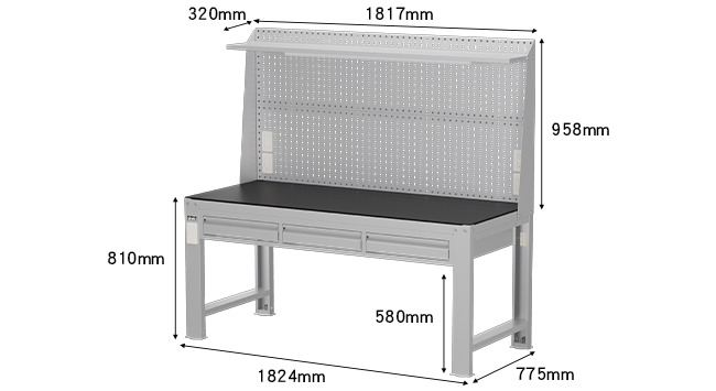 WDT-6203P9 鋼製桌