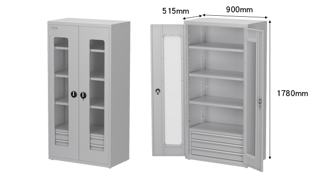 棚板置物櫃壓克力門-SAA-362K 棚板置物櫃壓克力門-SAA-362K