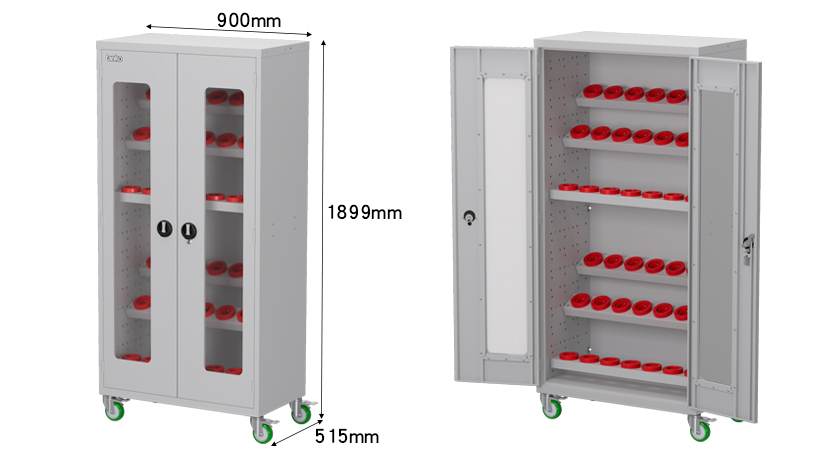 SAN-36KM-壓克力門刀具櫃移動款