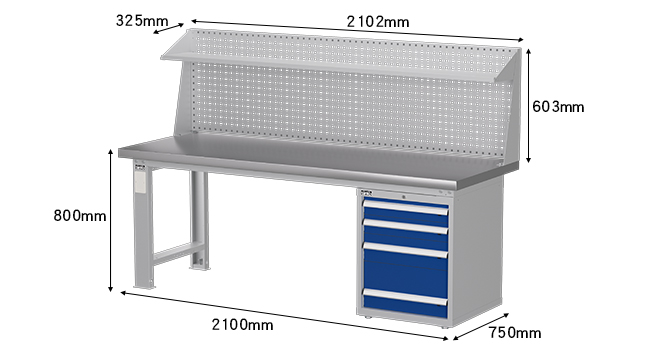 WAS-77042S3 Heavy duty workbench