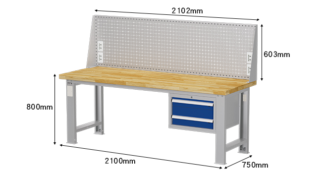WAS-74022W4A Heavy duty workbench