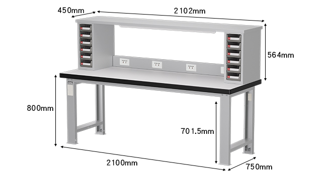WA-77F7A Heavy duty workbench
