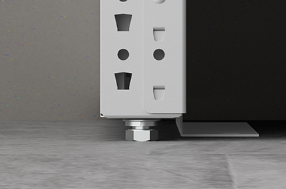 Leveler screws and floor anchors Leveler screws and floor anchors