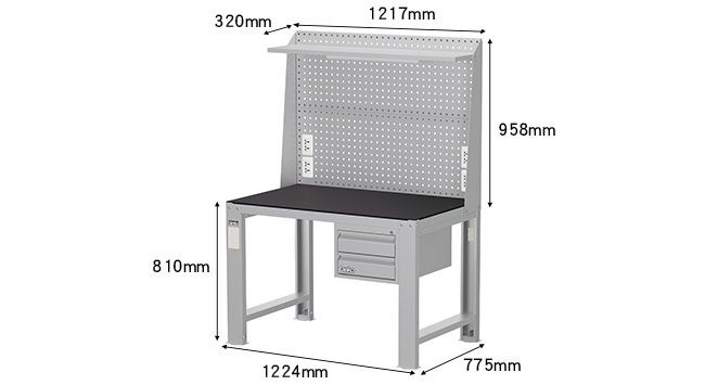 WD-4801P9A Steel top workbench WD-4801P9A Steel top workbench