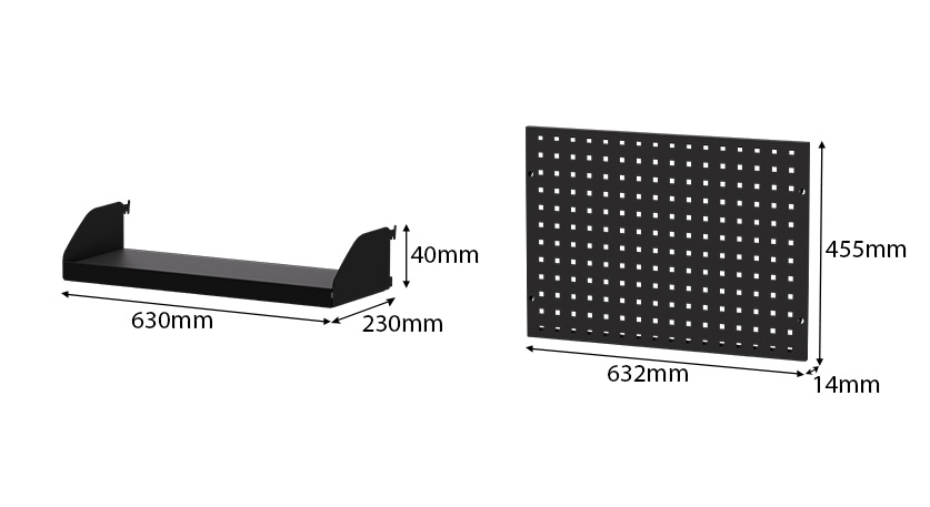 Hanging bins / Perforated Board Hanging bins / Perforated Board