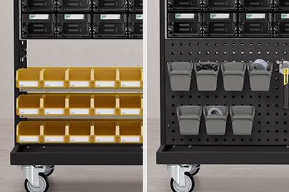 Hanging bins / Perforated Board Hanging bins / Perforated Board